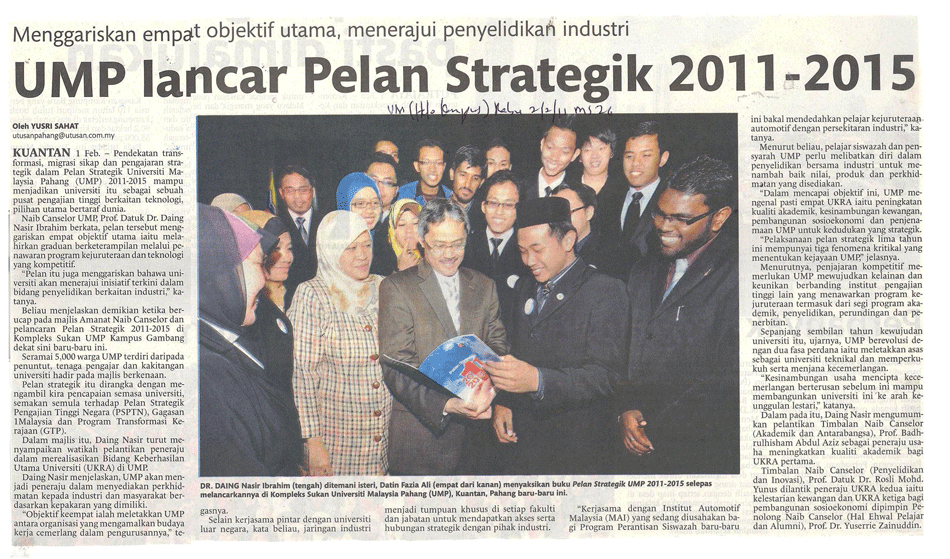 UMP Lancar Pelan Strategik 2011-2015