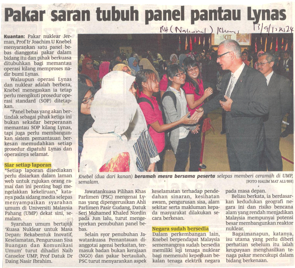 Pakar Saran Tubuh Panel Pantau Lynas