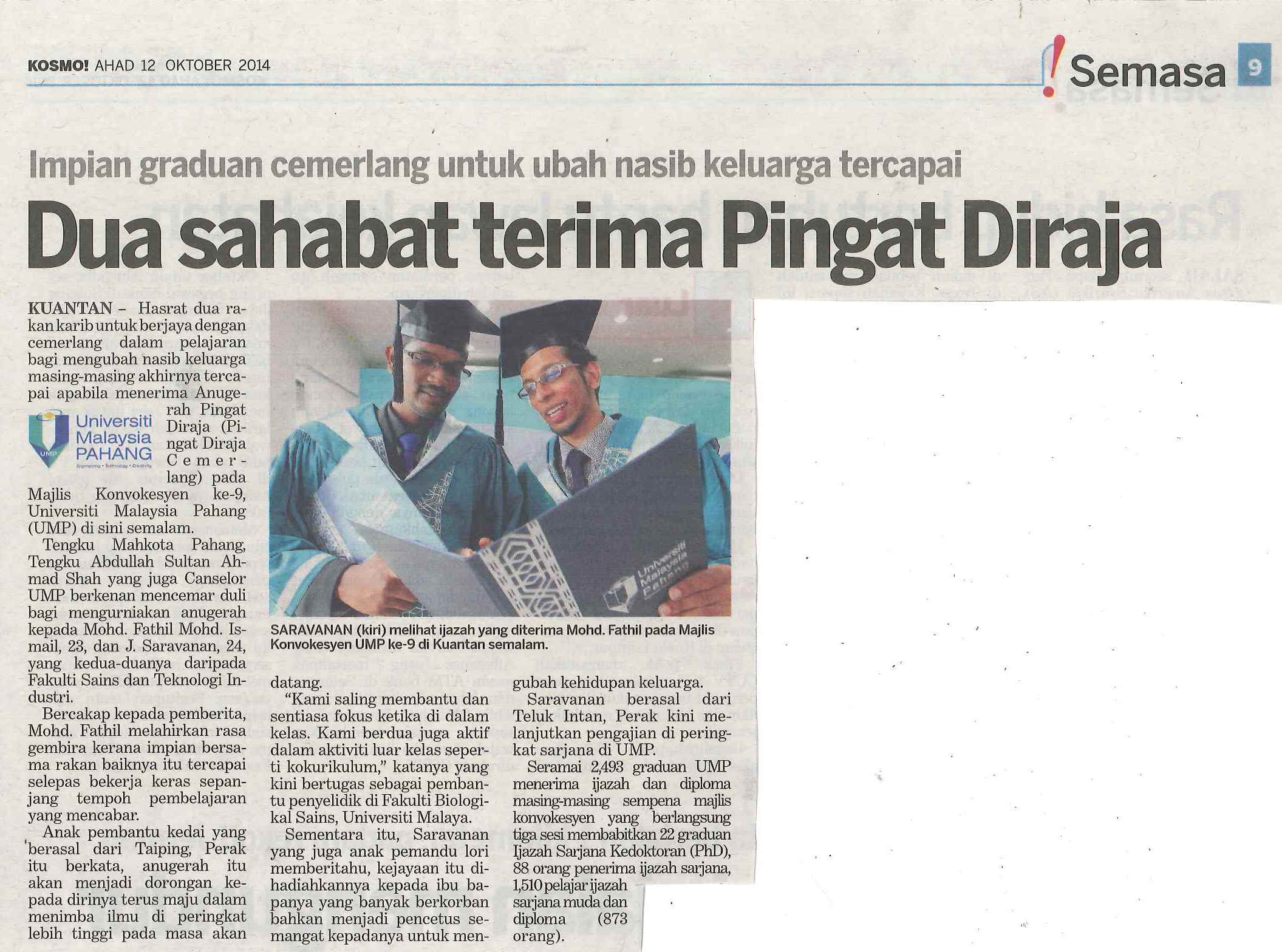 Dua sahabat terima Pingat Diraja