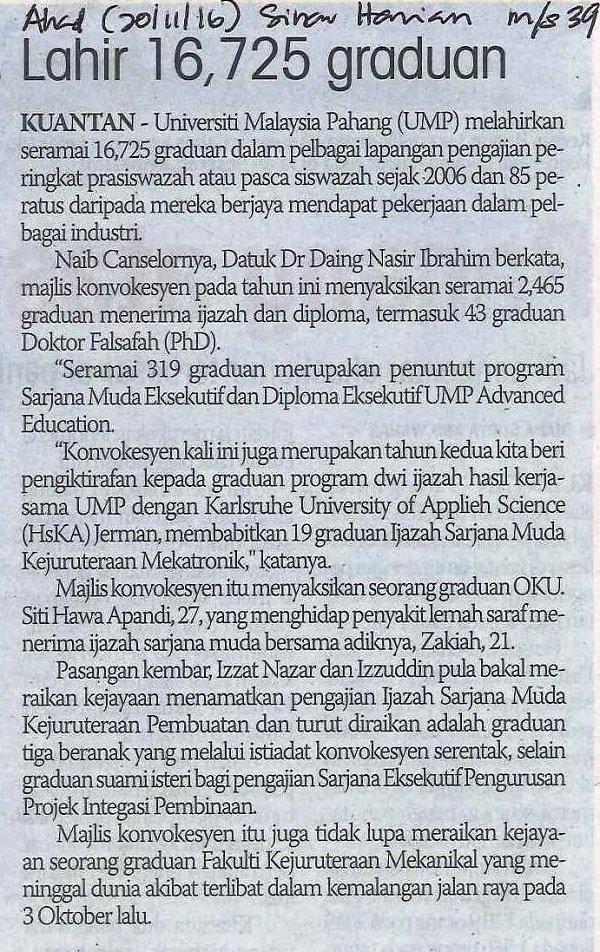 Lahir 16,725 graduan