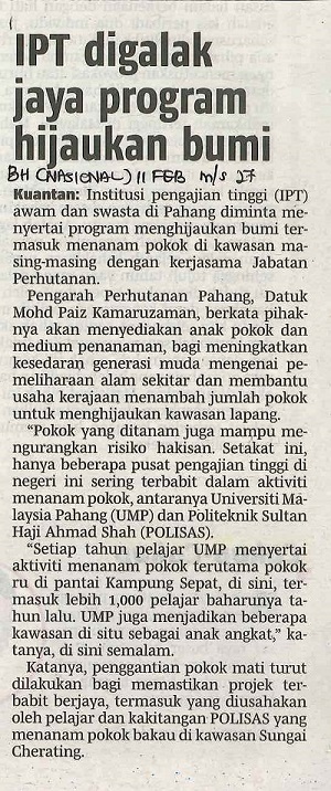 IPT Digalak Jaya Program Hijaukan Bumi