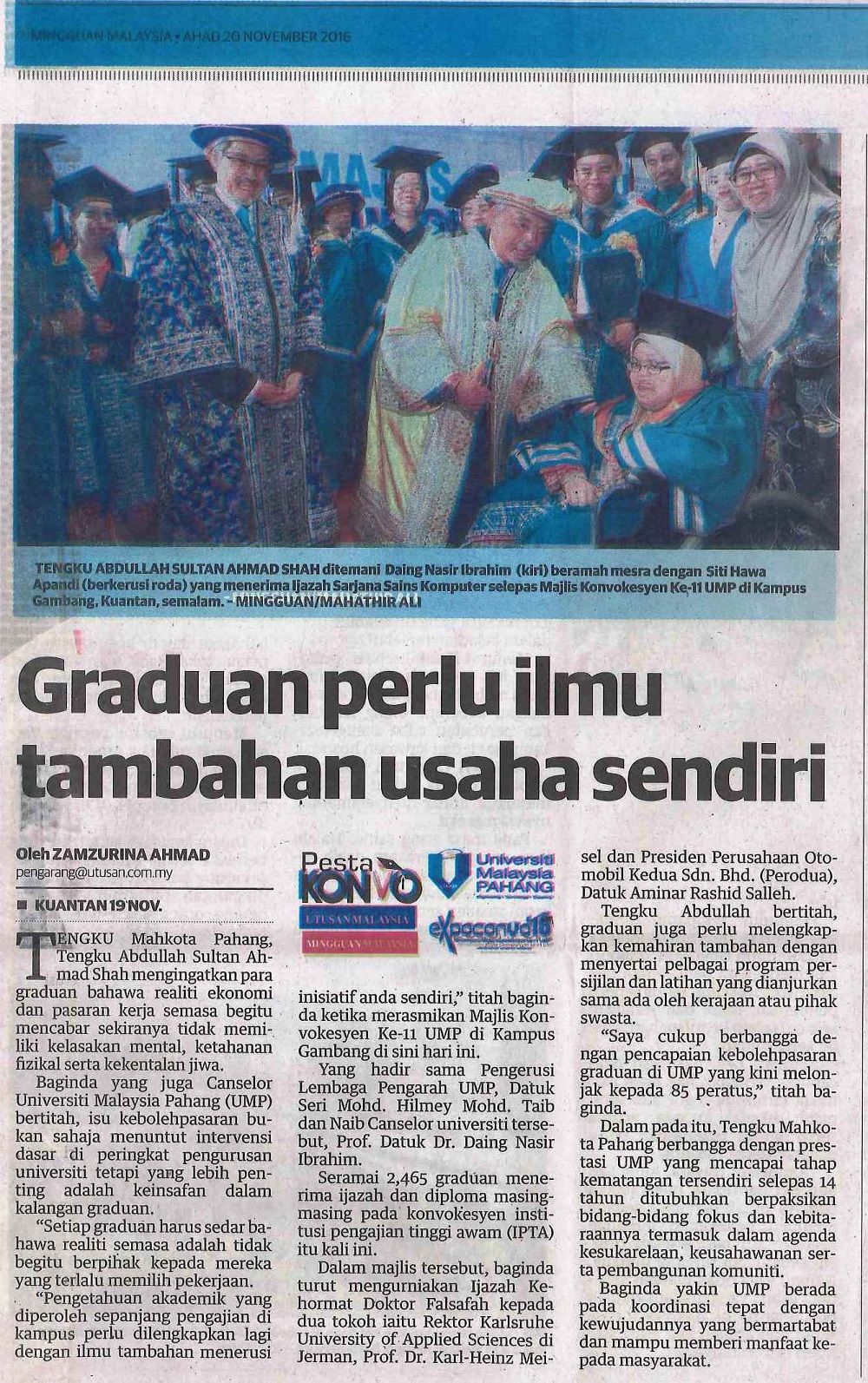 Graduan perlu ilmu tambahan usaha sendiri