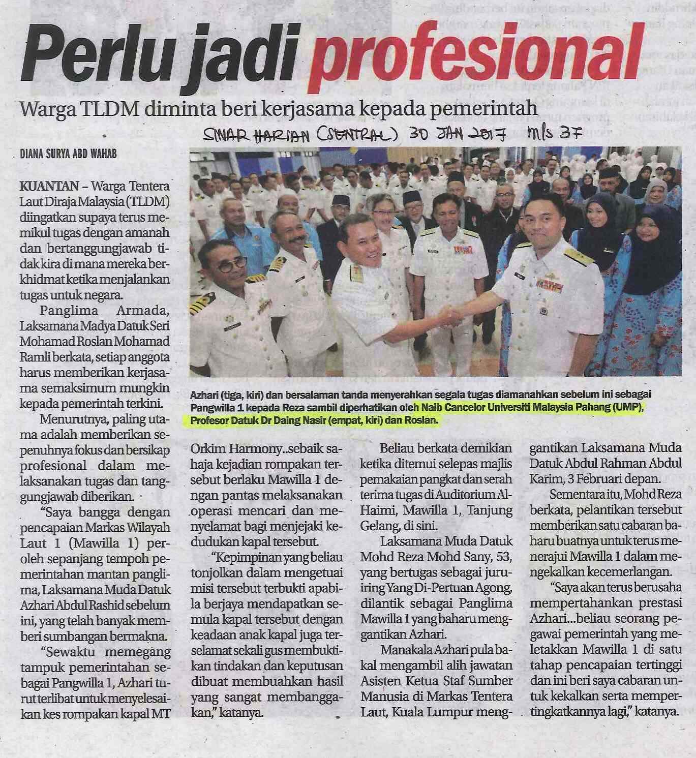 Perlu jadi professional