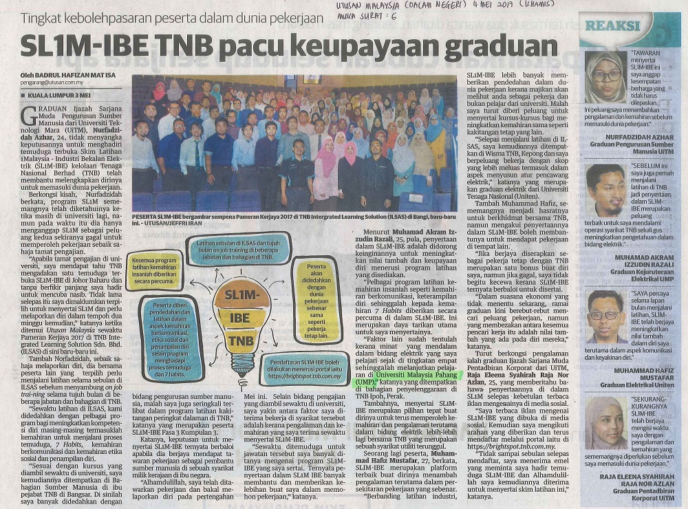 SL1M-IBE TNB pacu keupayaan graduan