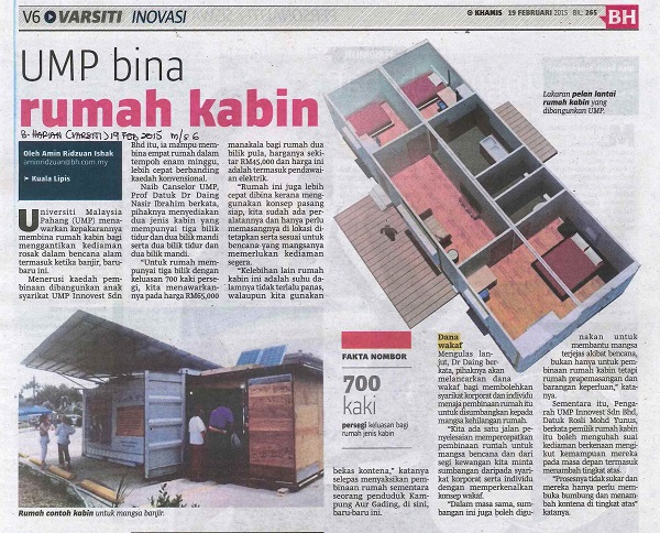 UMP Bina Rumah Kabin