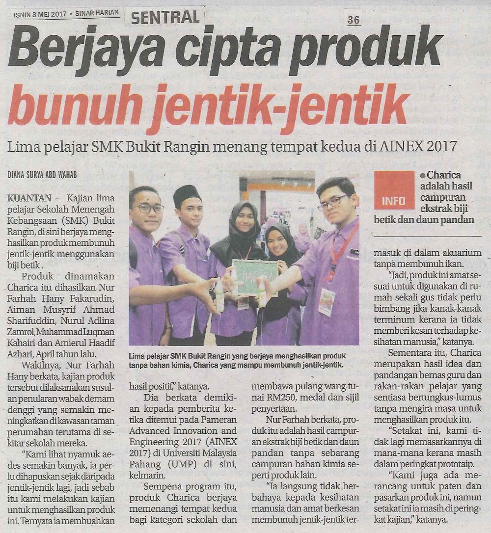 Berjaya cipta produk bunuh jentik-jentik