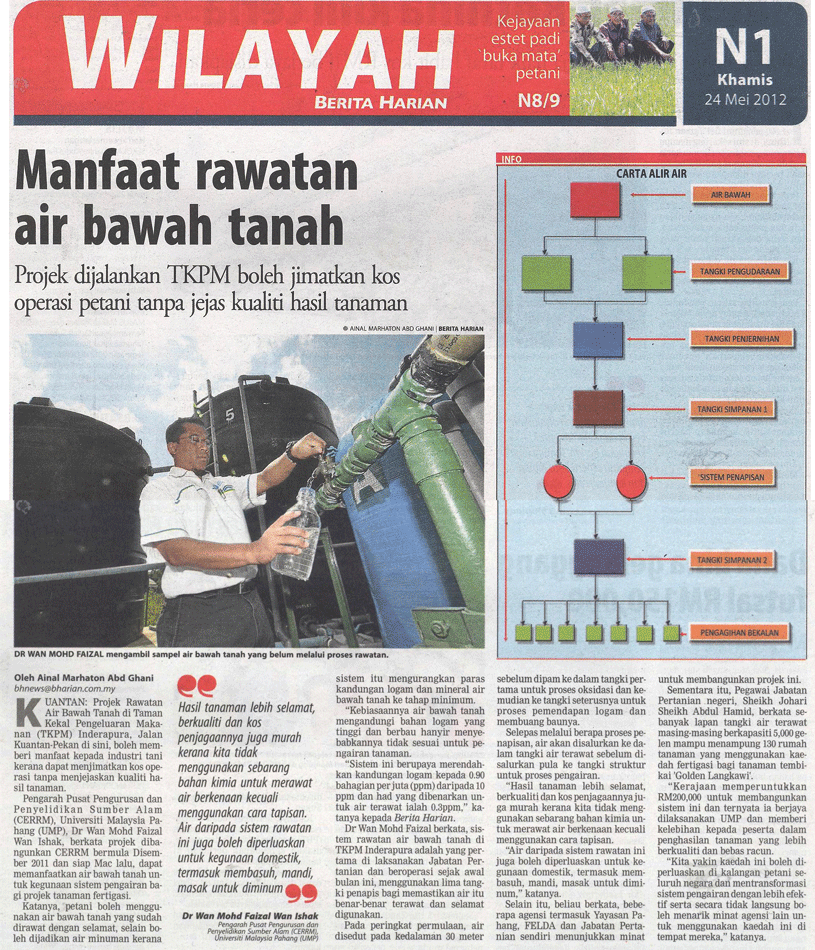 Manfaat Rawatan Air Bawah Tanah