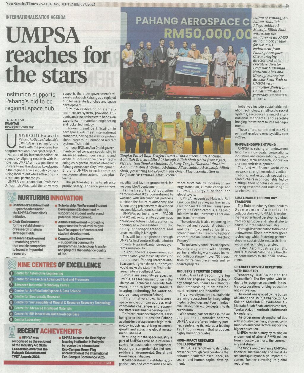 UMPSA reaches for the stars