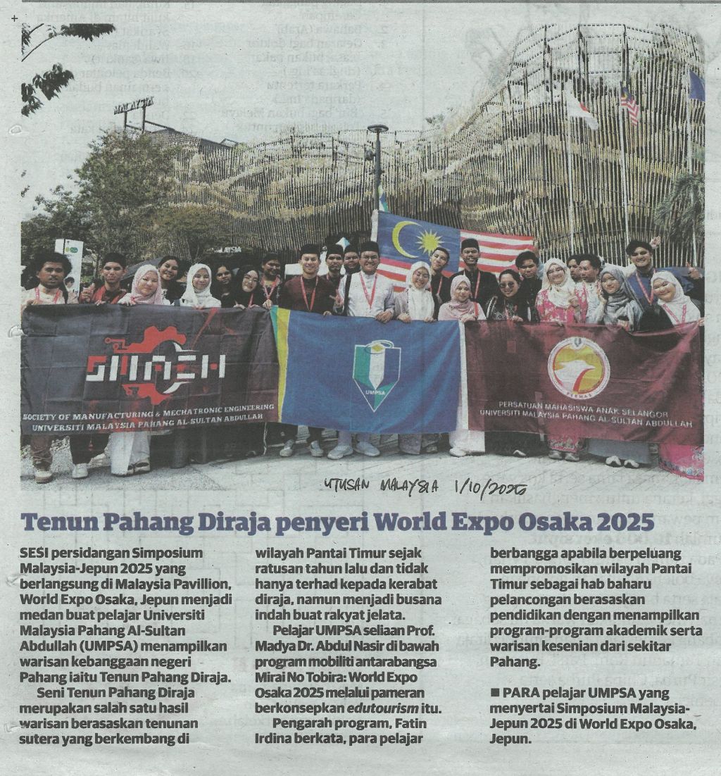 Tenun Pahang Diraja penyeri Worlds Expo Osaka 2025