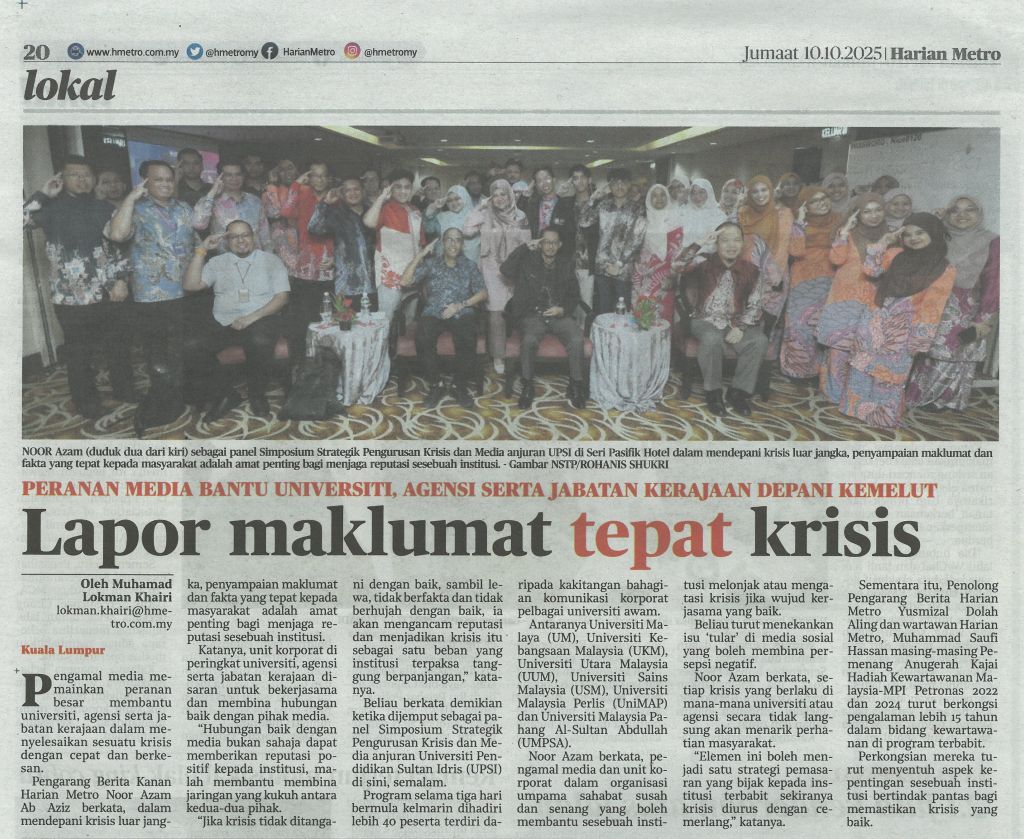 Lapor maklumat tepat krisis