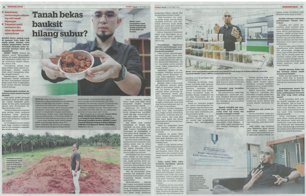 Tanah bekas bauksit hilang sumber?