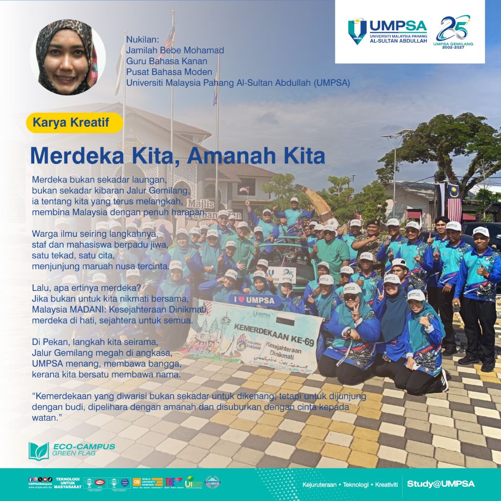 Merdeka Kita, Amanah Kita