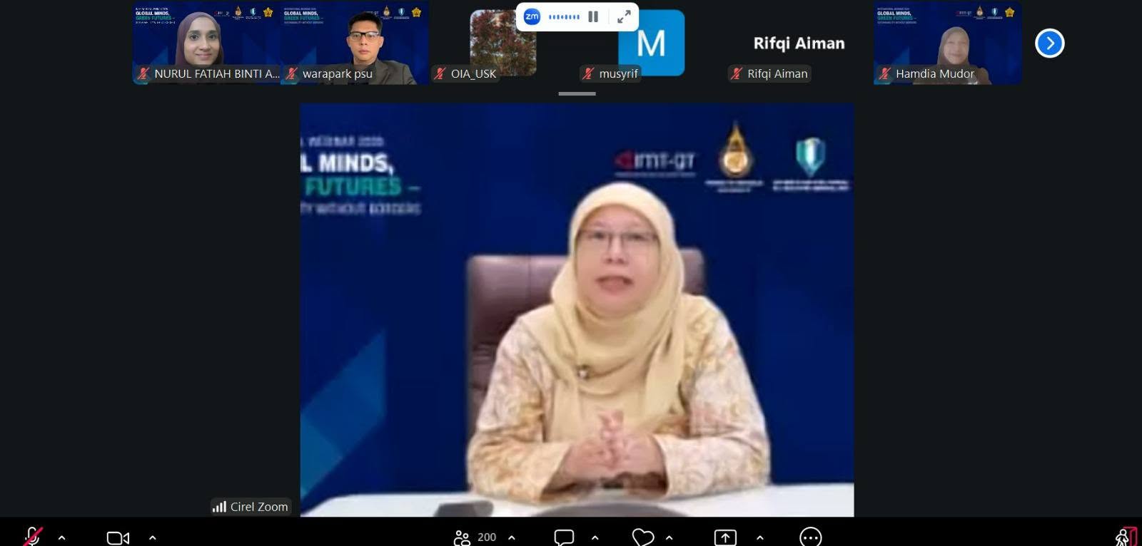 300 peserta dari 3 negara jayakan International Webinar 2026 dalam perkukuh kerjasama kelestarian rentas sempadan