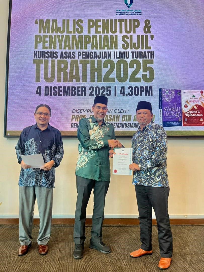 63 peserta terima Sijil Tamat Kursus Pengajian Ilmu Turath UMPSA