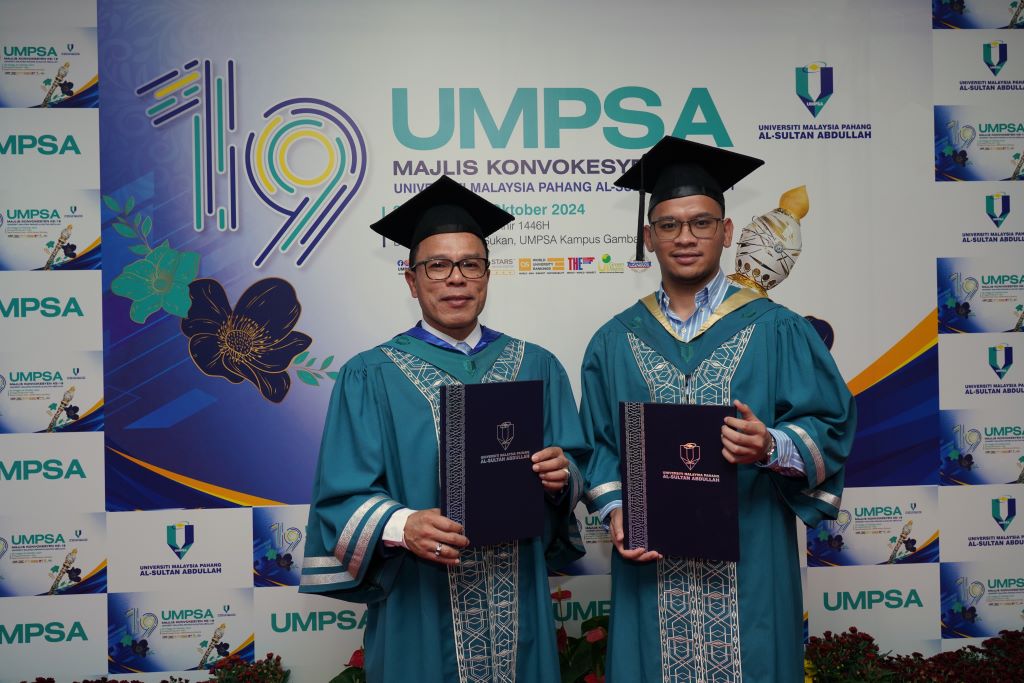 Father and son share convocation stage