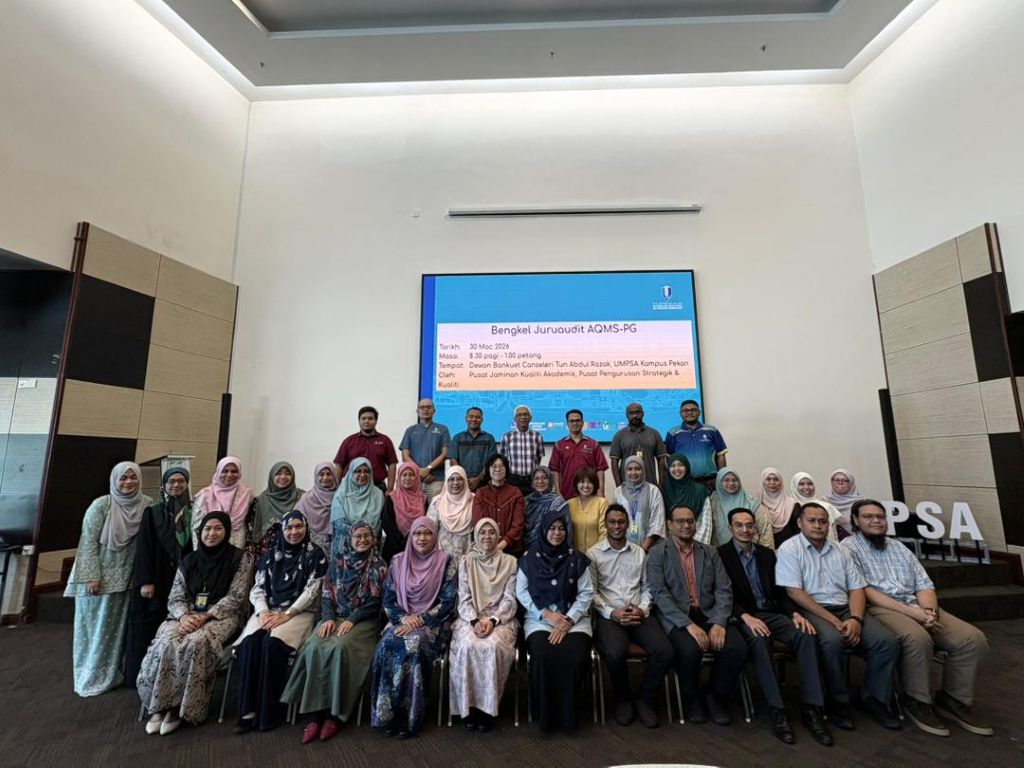 Bengkel Pemerkasaan Juruaudit AQMS Pascasiswazah perkukuh kualiti akademik UMPSA