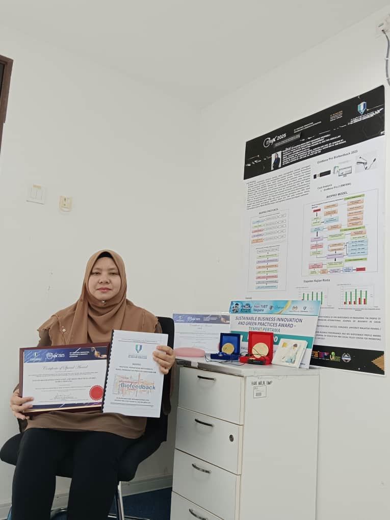 BIOPRO: Protokol Biofeedback hasil inovasi penyelidik UMPSA Dr. Nazrolnizah bantu tingkatkan prestasi usahawan wanita AIM