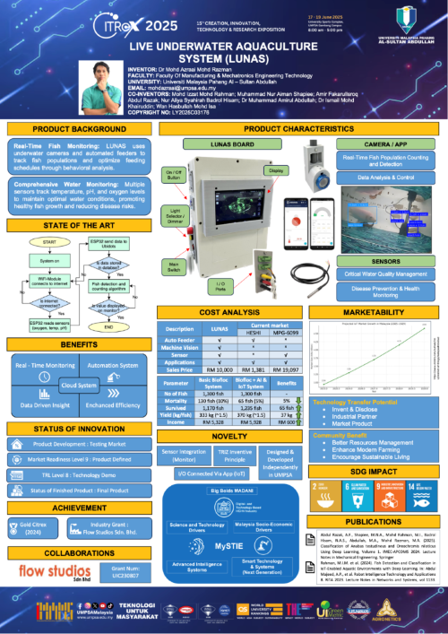 Dr. Mohd Azrai bangunkan LUNAS, sistem AI akuakultur masa depan