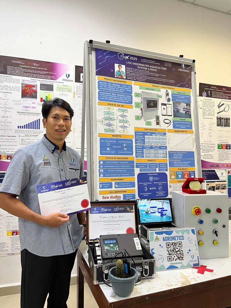 Dr. Mohd Azrai bangunkan LUNAS, sistem AI akuakultur masa depan