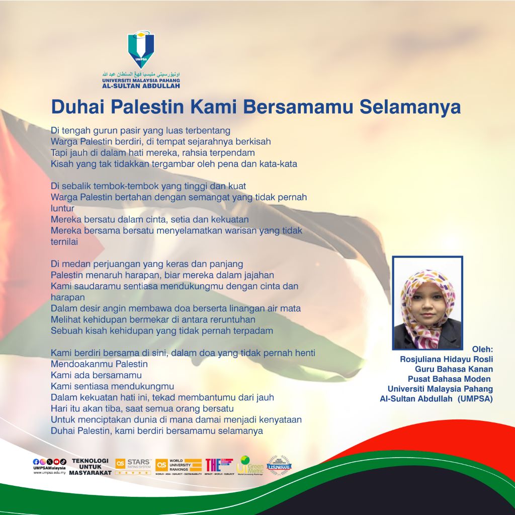 Duhai Palestin Kami Bersamamu Selamanya