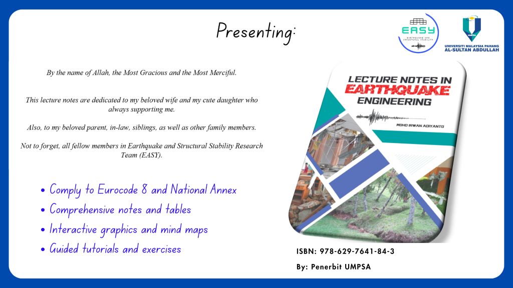 EASY UMPSA hasilkan Modul Teknikal Kejuruteraan Gempa Bumi