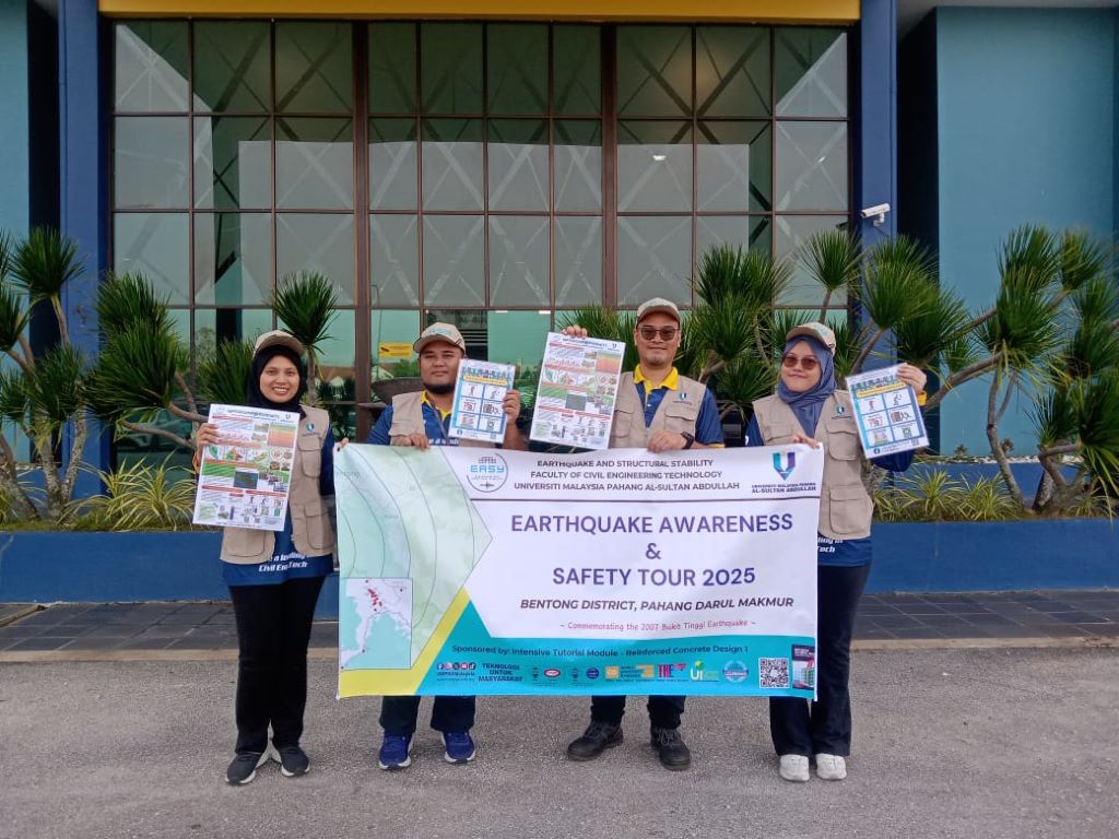EASY UMPSA gerakkan kempen dari Johor ke Pahang untuk kesedaran dan keselamatan gempa bumi