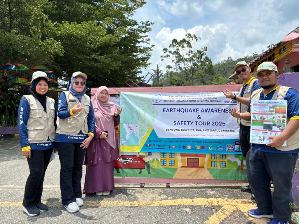 EASY UMPSA gerakkan kempen dari Johor ke Pahang untuk kesedaran dan keselamatan gempa bumi