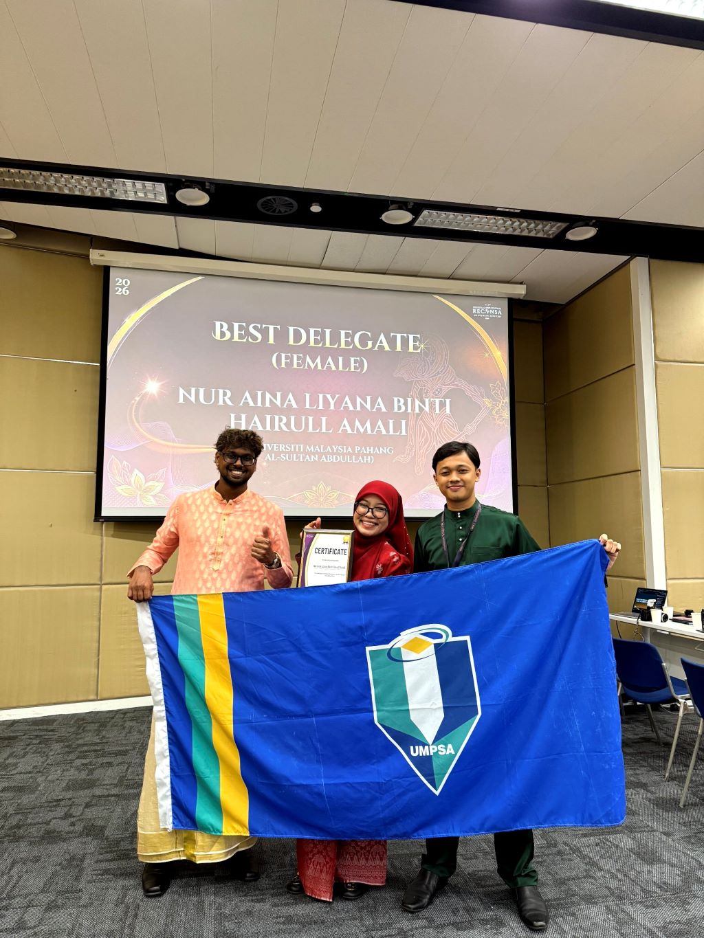 EcoNexus UMPSA bawa agenda kelestarian dan kepimpinan mahasiswa ke pentas RECONSA 2026