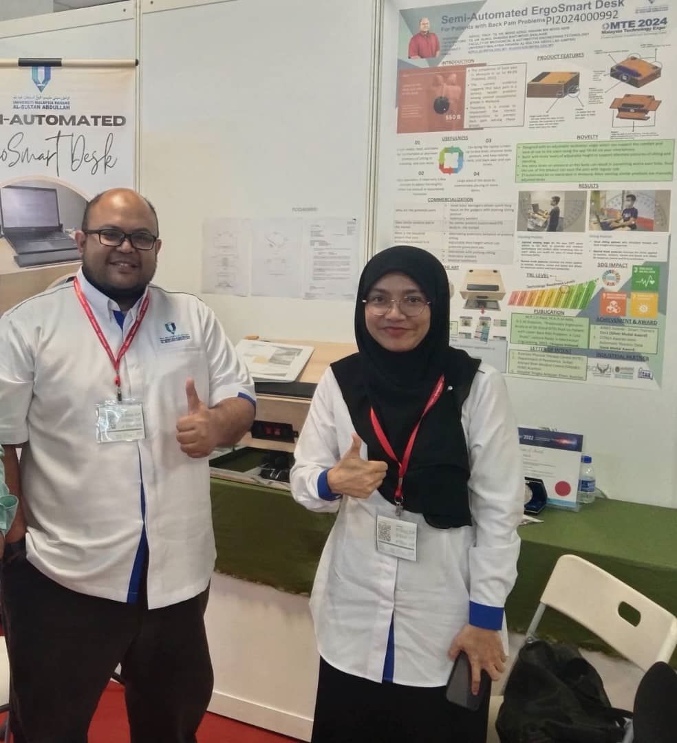 Associate Professor Ts. Dr. Mohd Azrul Hisham develops ErgoSmart Desk to alleviate back pain