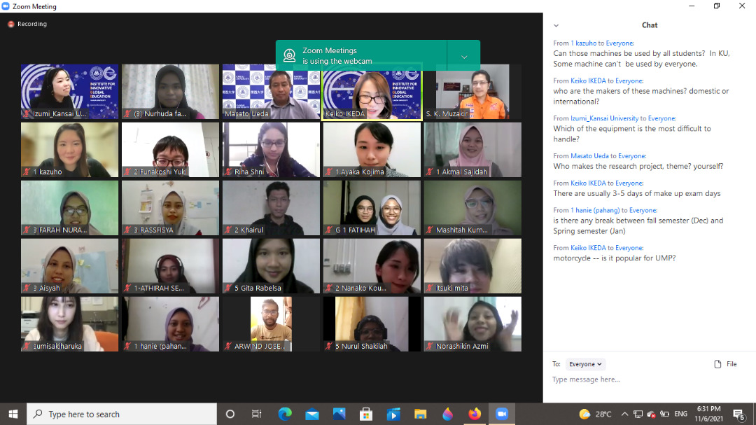 Global Classroom temukan mahasiswa UMP dan Kansai University