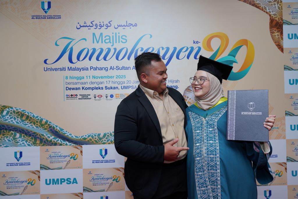 Graduan sarat hamil tetap hadir Majlis Konvokesyen UMPSA Ke-20