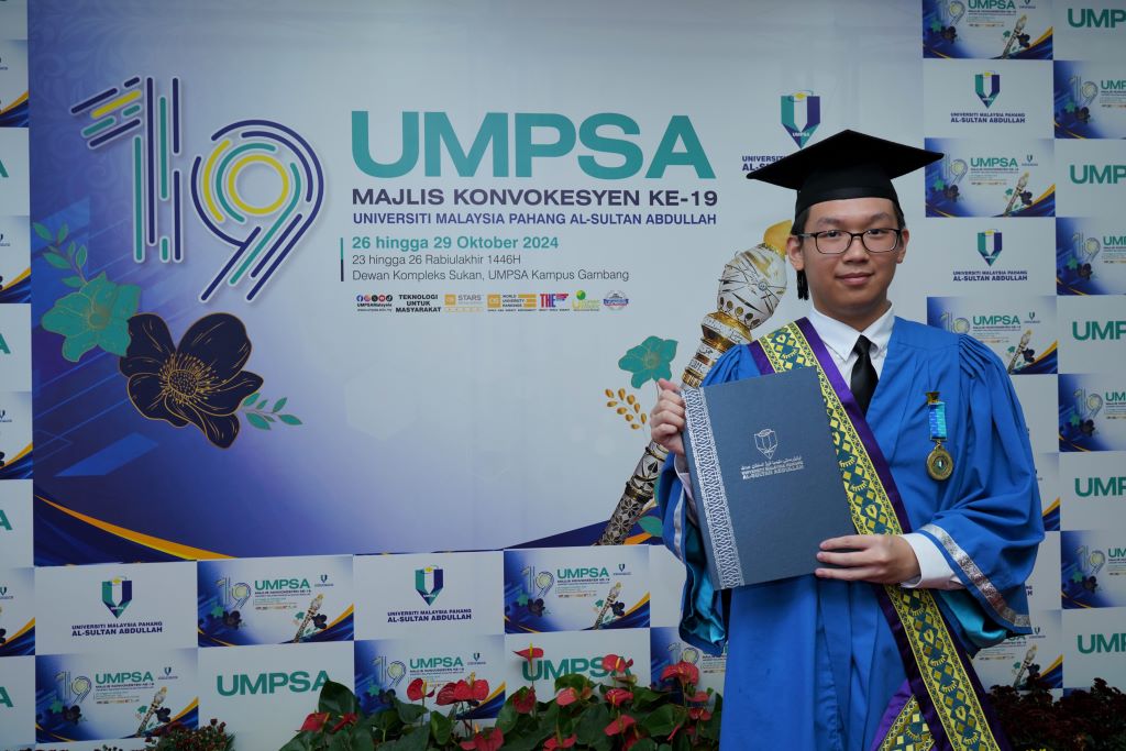 Lee Jen Sen develops Over-Speed Detection System Project, wins UMPSA Gold Award