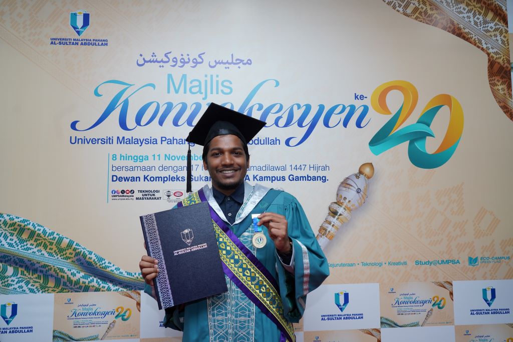 Mathivanan Loganathan buktikan jangan berputus asa kunci raih kejayaan Anugerah Pro-Canselor