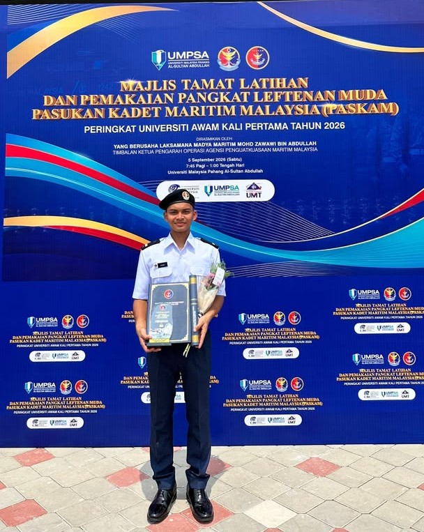 Mohamad Aiman buktikan aktif badan beruniform bukan penghalang cemerlang akademik