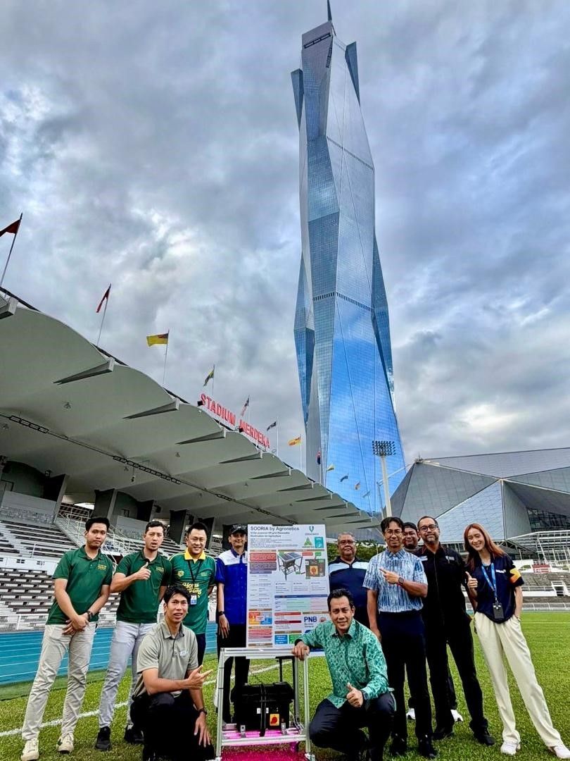 Penyelidik UMPSA bangunkan inovasi LED Grow Light berkuasa solar sokong kualiti rumput padang Stadium Merdeka