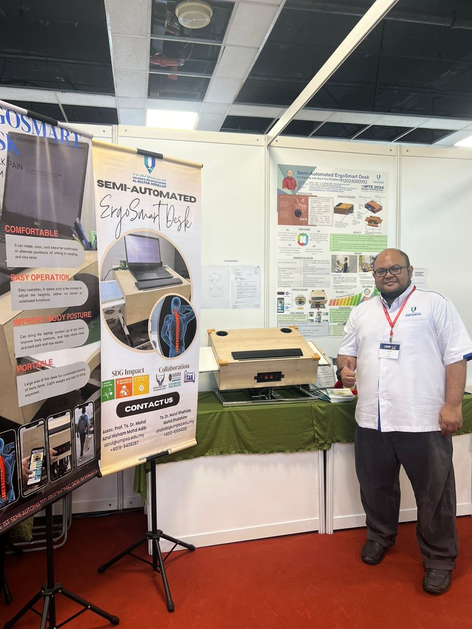 Associate Professor Ts. Dr. Mohd Azrul Hisham develops ErgoSmart Desk to alleviate back pain