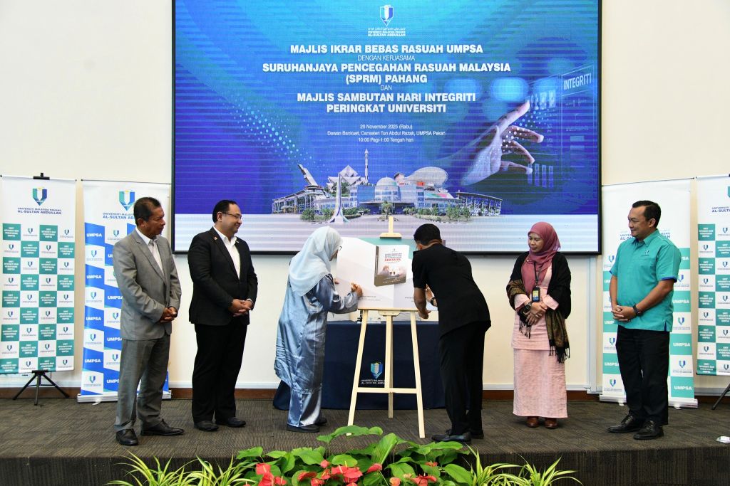 UMPSA memperkukuh budaya integriti melalui Majlis Ikrar Bebas Rasuah bersama SPRM