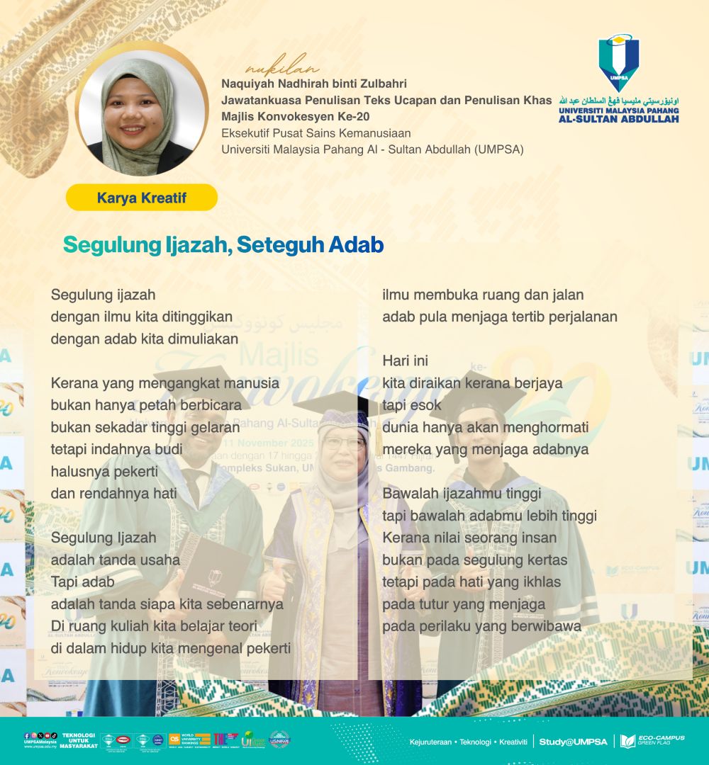 Segulung Ijazah, Seteguh Adab