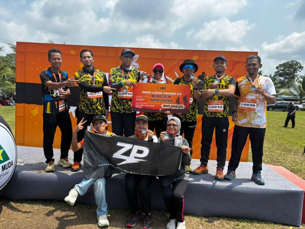 Semangat belia Pahang membara harungi cabaran 15km beban 5KG dalam Mara Lasak 2.0 Chini