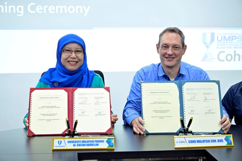 UMPSA signs memorandum of understanding with COHU Malaysia to strengthen industry-academia collaboration