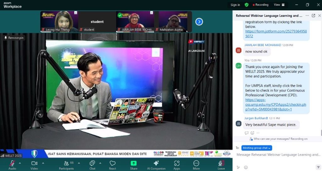 WELLT 2025 pacu jalinan akademik dan budaya serantau melalui keindahan bahasa dan suara global