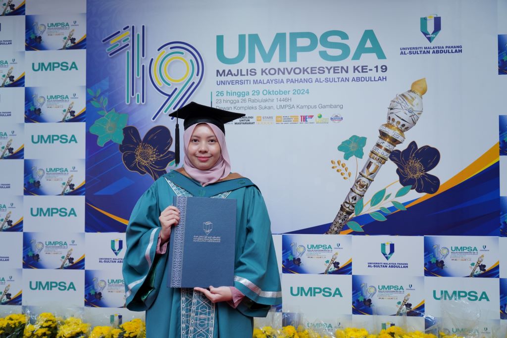 Yakin dengan kemampuan diri, Yasmin Suraya terima Hadiah Kecemerlangan Kepimpinan Kesukarelawan dan Tanggungjawab Sosial UMPSA