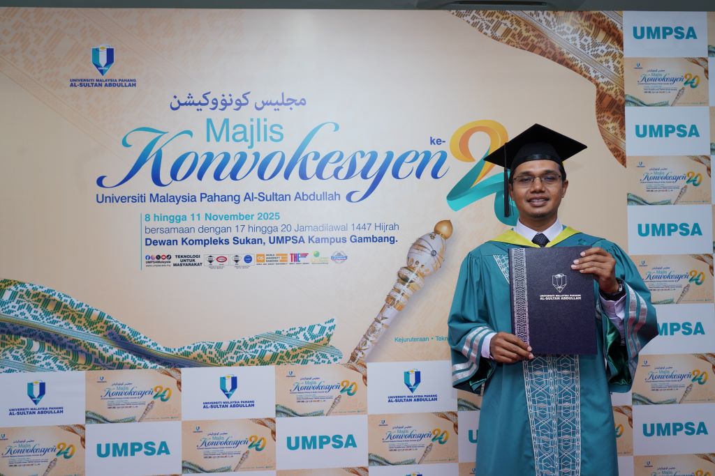 Sokongan isteri jadi kekuatan utama, graduan PJJ UMPSA buktikan tiada yang mustahil
