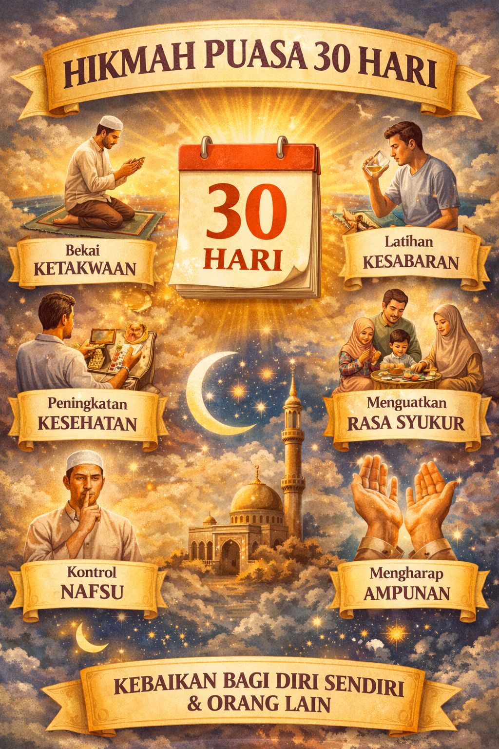 Hikmah Puasa 30 Hari