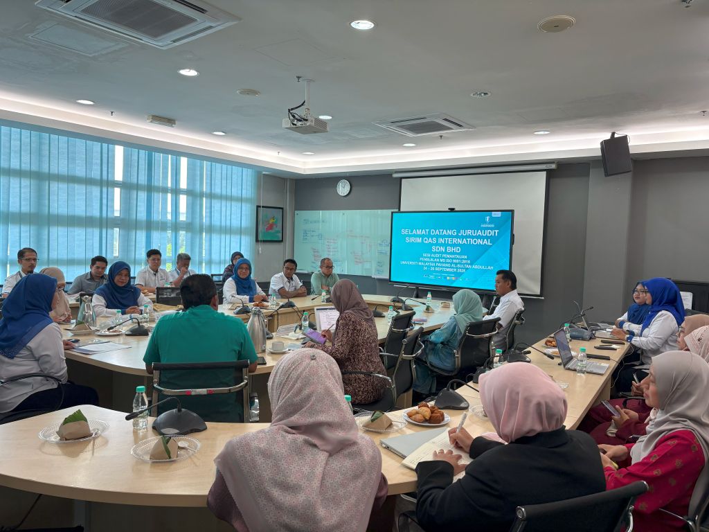 UMPSA terus cemerlang dalam Penilaian Audit Pemantauan Sistem Pengurusan Kualit