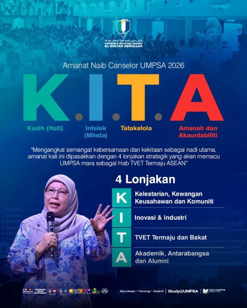 Amanat NC UMPSA angkat tema K.I.T.A lonjak kecemerlangan berimpak ke arah Hab TVET Termaju ASEAN