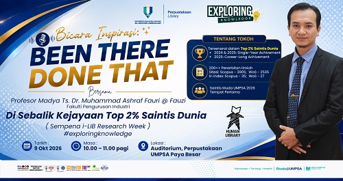 Bicara Inspirasi UMPSA - Been There, Done That dedah rahsia kecemerlangan akademik Prof. Madya Ts. Dr. Muhammad Ashraf Fauri@Fauzi-dlm