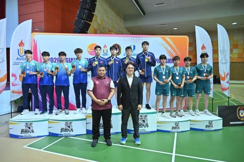 Kejohanan 2026 Asian University Table Tennis Championship melabuhkan tirai, satukan mahasiswa asia melalui sukan
