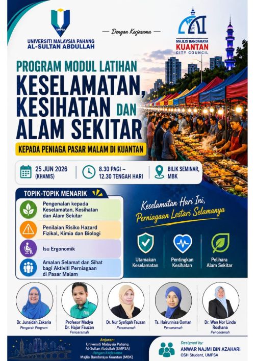 Perniagaan lebih selamat, komuniti lebih sejahtera hasil kerjasama UMPSA-MBK