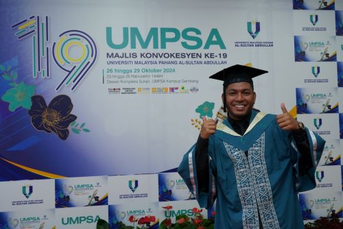 Naufal Hazmi graduan UMPSA kini Jurutera Pematuhan dan Kawalan Kualiti